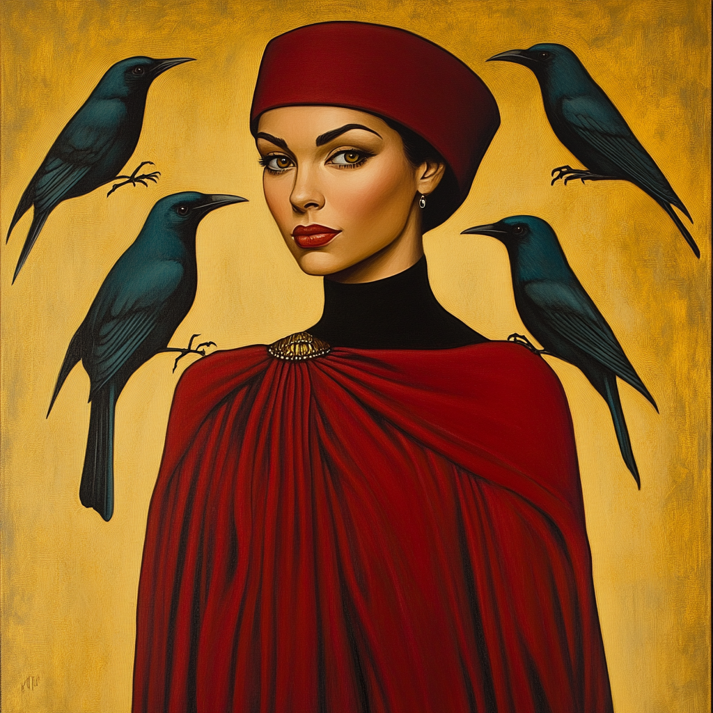 Stylised editorial portrait